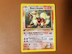 Blaine’s Arcanine 1/132 Holo NM/LP Gym Challenge WOTC Vintage Rare Pokemon WOTC - Image 1
