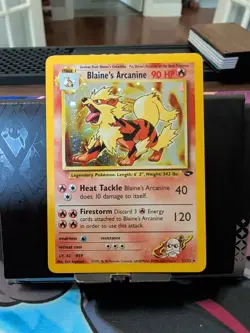 🔥 Blaine’s Arcanine Holo 1/132 - 2000 Gym Heroes WOTC Vintage Pokemon Freebies! - Image 1