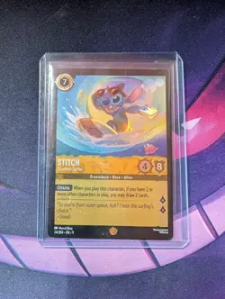 Disney Lorcana Fabled - Stitch Carefree Surfer - Legendary HOLO - 24/204 - Image 3
