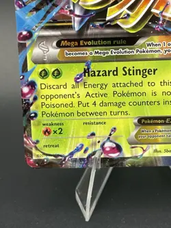 Pokemon TCG M BEEDRILL EX XY158 2016 Black Star Promo LP - Image 2