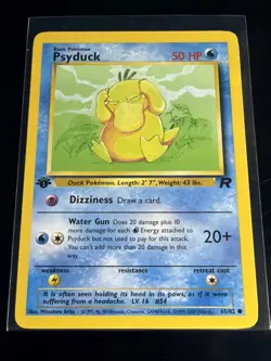 Pokemon TCG Psyduck Team Rocket 1st Edition 65/82 - Image 1
