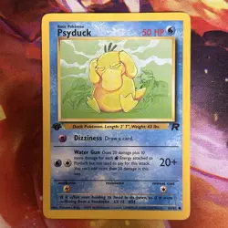 Pokemon TCG Psyduck Team Rocket 65/82 Regular 1st Edition Common - Image 1