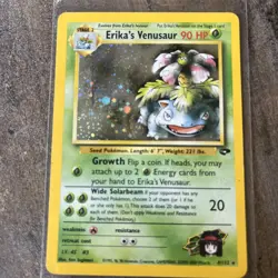 Pokemon Erika's Venusaur 4/132 Gym Challenge Holo - Image 1
