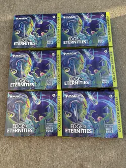 Magic The Gathering Edge Of Eternities Collector Omega Booster 6 BOX LOT - Image 1