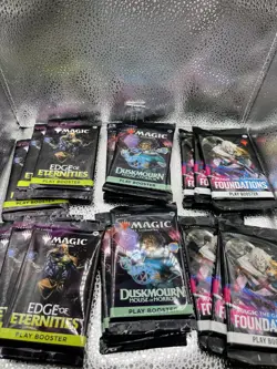 Magic The Gathering 18 Pack Lot! Duskmourn x6 Edge Of Eternities x6 Foundations - Image 1