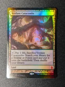 MtG - FOIL - Verdant Catacombs - Zendikar Expeditions - (EXP) - EX - Image 1