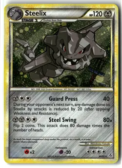 Steelix ⭐ 24/95 Holo Rare HGSS Unleashed 2010 Pokemon NM/LP - Image 1