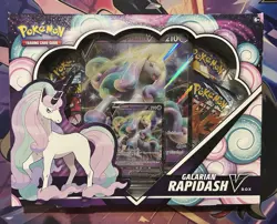 Pokemon TCG Sword & Shield Galarian Rapidash V Box - 4 Packs - Sealed - Image 1