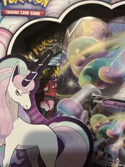 Pokemon TCG Sword & Shield Galarian Rapidash V Box - 4 Packs - Sealed - Image 3
