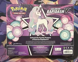 Pokemon TCG Sword & Shield Galarian Rapidash V Box - 4 Packs - Sealed - Image 4
