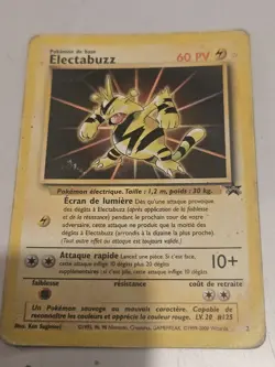 Pokemon Card Electabuzz Black Star Promo 2 WB Movie Promo FRENCH - Image 1