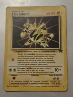 Pokemon Card Electabuzz Black Star Promo 2 WB Movie Promo FRENCH - Image 3