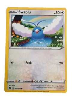 New: 2020 Pokemon TCG Swablu 48 Champions Path Regular Common - Image 1