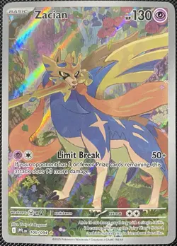 Zacian 100/094 Me02: Phantasmal Flames Holo - Pokemon Card - Image 1