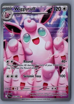 Wigglytuff - 105/094 Illustration Rare ME02: Phantasmal Flames NM Pokemon - Image 1