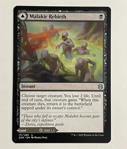 1x Malakir Rebirth MTG Card Zendikar Rising Uncommon NM (C) - Image 1