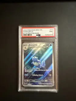 2023 Pokemon Mew en Wartortle #171 Illustration Rare PSA 9 - Image 1