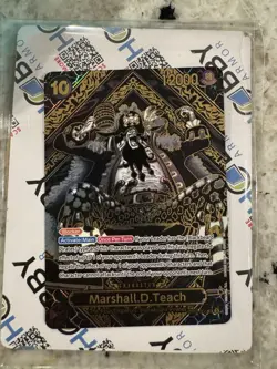 One Piece Card Game Marshall.D.Teach (SP) Gold OP09-093 Legacy of the Master - Image 2