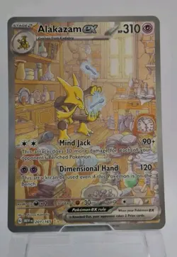 Alakazam ex 201/165 SV: Scarlet & Violet 151 SIR Pokemon TCG Pokemon Card - Image 1
