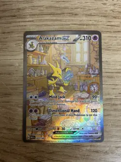 Pokemon TCG Alakazam EX 201/165 SIR Scarlet & Violet Pokemon 151 N Mint - Image 1