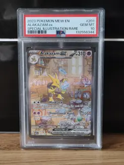 Pokemon TCG Alakazam EX 201/165 SIR Scarlet & Violet 151 - PSA 10 - Image 1