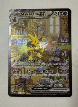 Pokemon Alakazam EX 201/165 Special Illustration Rare Sir Scarlet Violet 151 NM - Image 1