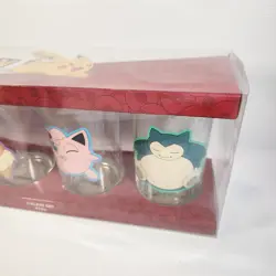 Pokemon Pattern 4 Glass Set Rare Brand New In Box 473ml Pikachu Eevee Zing - Image 4