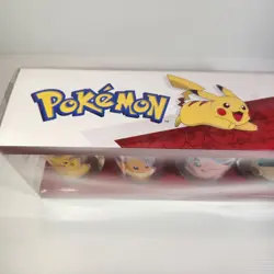 Pokemon Pattern 4 Glass Set Rare Brand New In Box 473ml Pikachu Eevee Zing - Image 5
