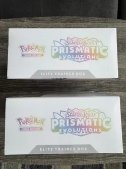 NEW Pokemon Prismatic Evolutions ETB Elite Trainer Box set of 2 SEALED - Image 5