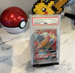 Pokemon TCG Entei GX Full Art Holo Ultra Rare Card 71/73 Shining Legends PSA 10 - Image 2