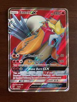 Entei GX (Full Art) 71/73 Shining Legends Holo - Pokemon TCG Card - NM - Image 1