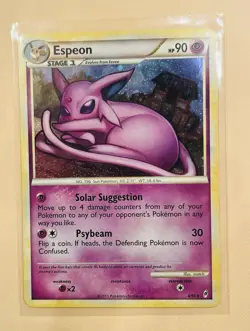 Pokemon TCG Espeon Holo Rare 4/95 - LP - Call of Legends - Image 1