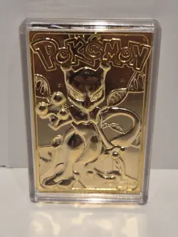 #150 MEWTWO POKEMON Special Edition 23 karat Gold Plated Trading Card (B109) - Image 1