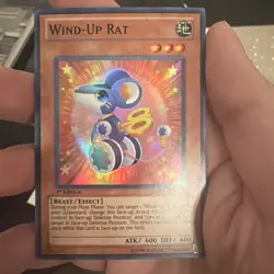 Yugioh Wind-Up Rat ORCS-EN023 Super Rare 1st Ed LP - Image 1