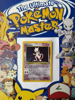 Pokemon Mewtwo Holo Rare Card Base Set 10/102 - Image 1