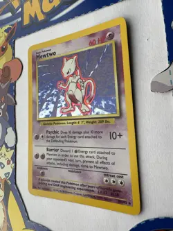 Pokemon Mewtwo Holo Rare Card Base Set 10/102 - Image 5