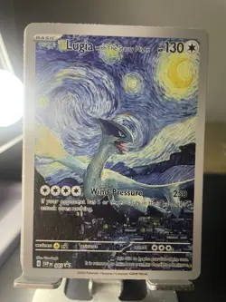 Pokemon Lugia Starry Night Van Gogh Beautiful Moon ACG Star Fan made Card NM - Image 1