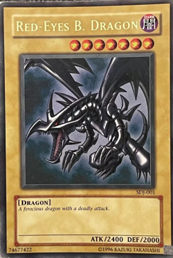 Red-Eyes Black Dragon - SDJ-001 Ultra Rare Yugioh TCG Card - Image 1