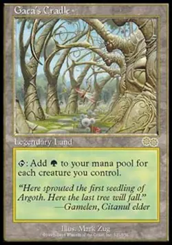 Gaea's Cradle - Heavy Play MTG Urza's Saga - Image 1