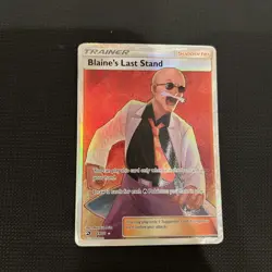 Blaine's Last Stand - 69/70 - Pokemon Dragon Majesty Sun Moon Full Art Card NM - Image 1