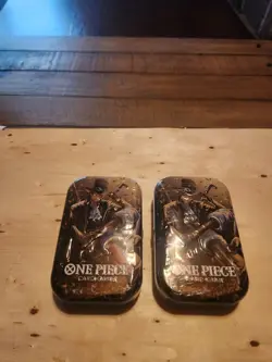 One Piece Card Mini-Tin Pack Set Vol.2 New Sealed.Includes Sabo Tins - Image 1