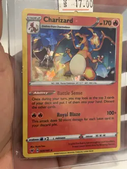 Charizard 025/185 Cracked Ice Holo Pokemon 2020 Vivid Voltage Deck Exclusive NM - Image 2