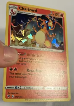 Charizard 025/185 Cracked Ice Holo Pokemon 2020 Vivid Voltage Deck Exclusive NM - Image 1