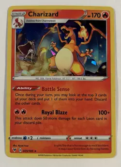 Charizard 025/185 Cracked Ice Holo Pokemon 2020 Vivid Voltage Deck Exclusive NM - Image 3