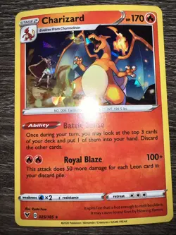 Charizard 025/185 Cracked Ice Holo Deck Exclusive Pokemon Vivid Voltage NM - Image 2