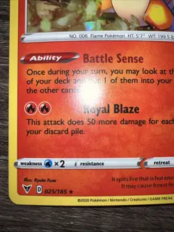 Charizard 025/185 Cracked Ice Holo Deck Exclusive Pokemon Vivid Voltage NM - Image 5