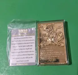 1999 Pokemon "Mewtwo" 23 Karat Gold Plated Special Edition Trading Card Collect - Image 4