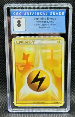 Pokemon TCG Call Of Legends Lightening Energy 91/95 Reverse Holo CGC 8 - Image 1