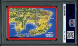 1996 Pokemon Bandai Blastoise Trainer TOWN MAP Carddass Vending PSA 10 GEM MINT - Image 2