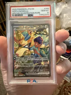 Pokemon Journey Together Hop’s Zacian 186/159 Special Illustration Rare PSA 10 - Image 1